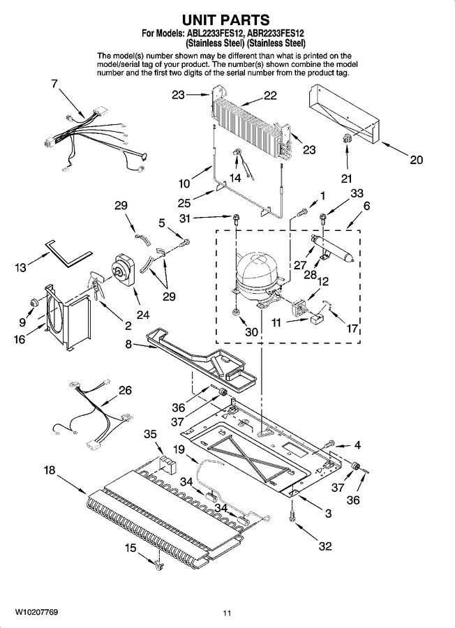 Diagram for ABR2233FES12
