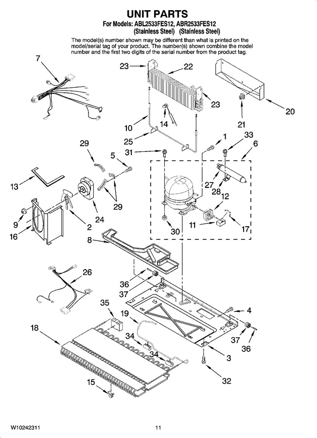 Diagram for ABL2533FES12