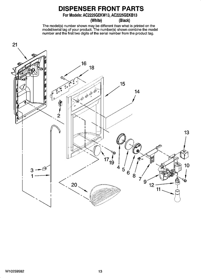 Diagram for AC2225GEKW13