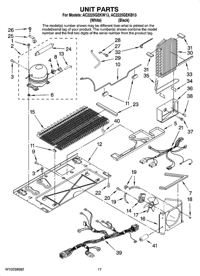 Diagram for AC2225GEKW13