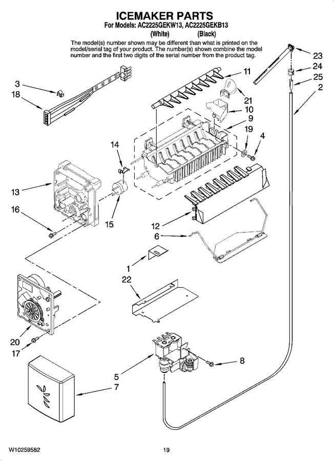 Diagram for AC2225GEKW13