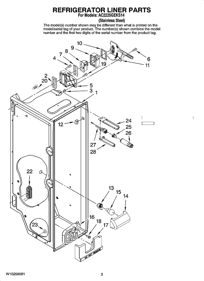 Diagram for AC2225GEKS14