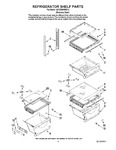 Diagram for 03 - Refrigerator Shelf Parts