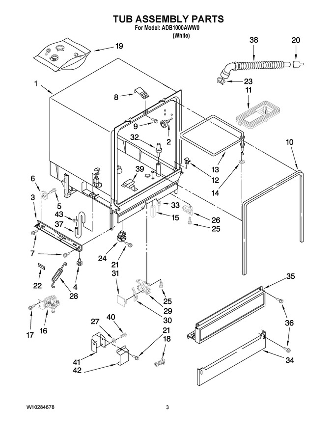 Diagram for ADB1000AWW0