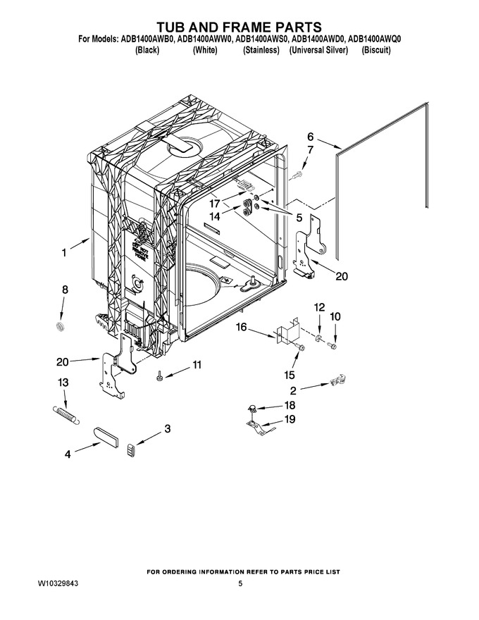 Diagram for ADB1400AWD0