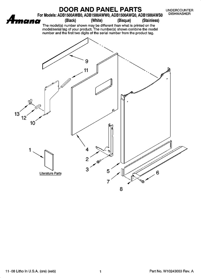 Diagram for ADB1500AWW0