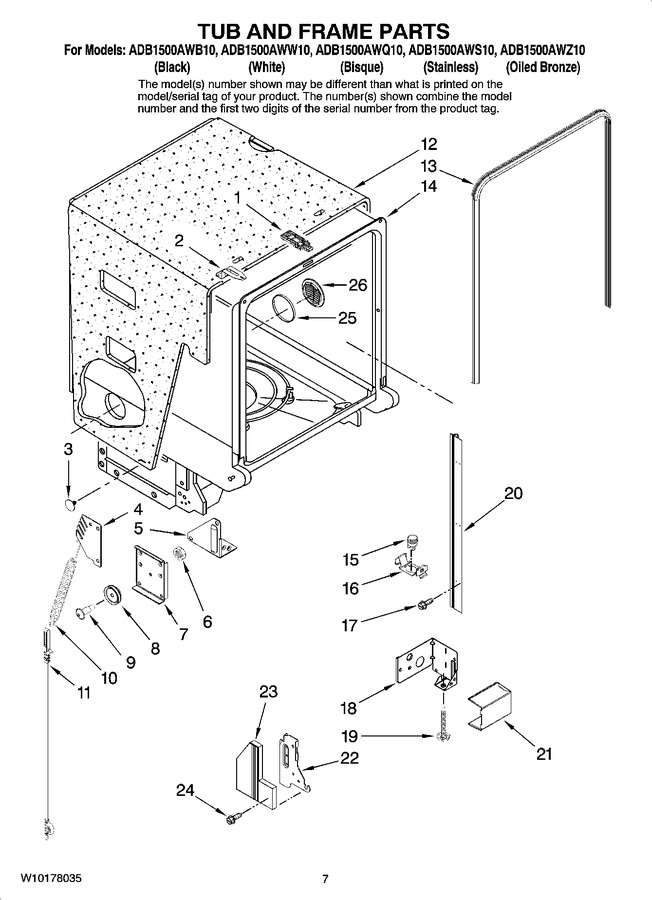 Diagram for ADB1500AWS10