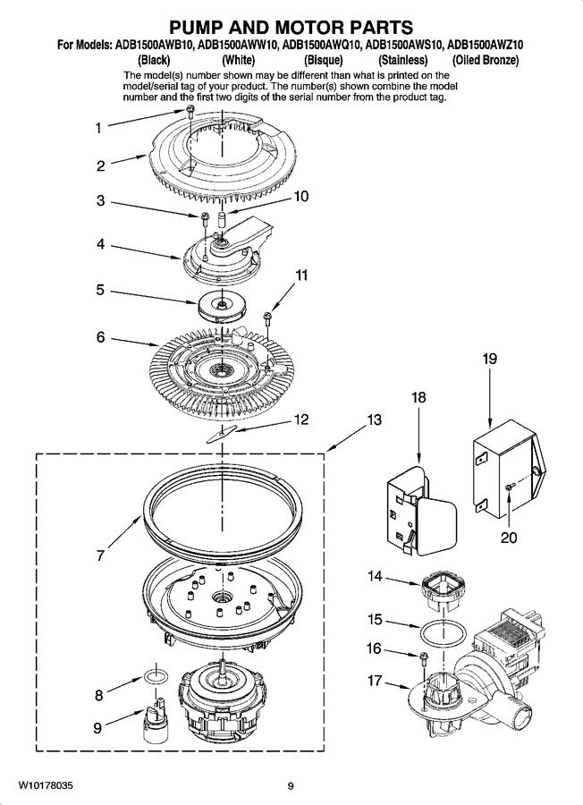 Diagram for ADB1500AWB10