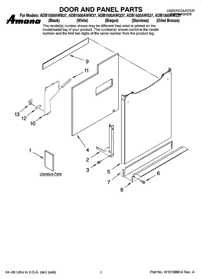 Diagram for ADB1500AWS37