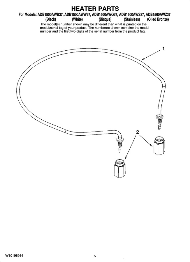 Diagram for ADB1500AWB37