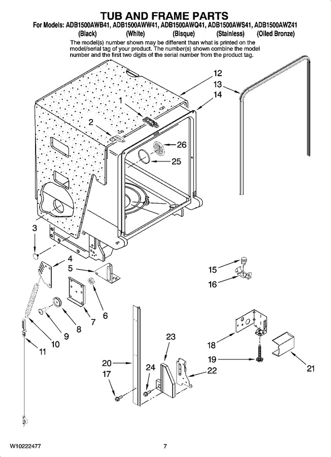 Diagram for ADB1500AWS41