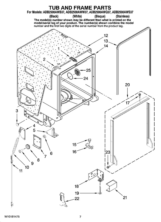 Diagram for ADB2500AWQ37