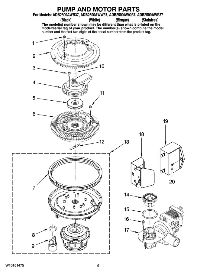 Diagram for ADB2500AWQ37