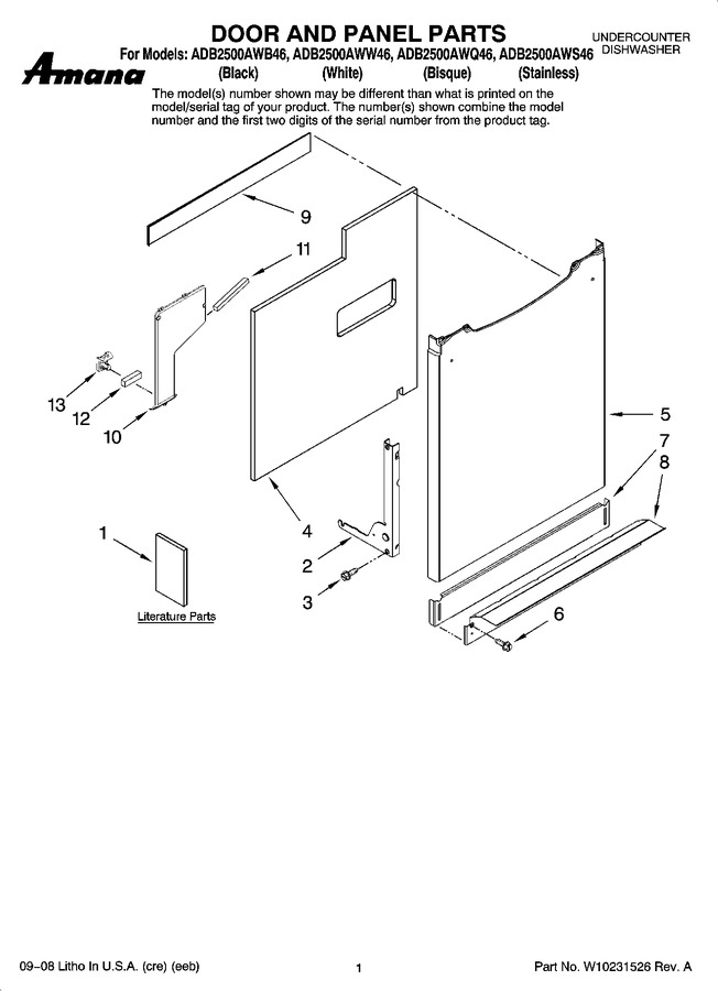 Diagram for ADB2500AWQ46
