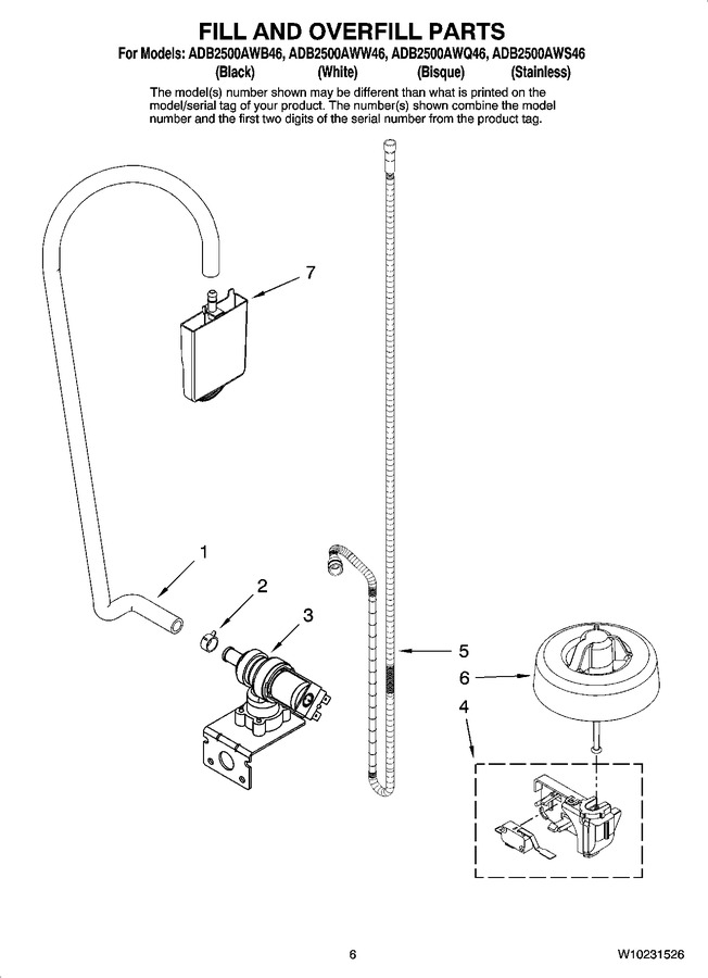Diagram for ADB2500AWW46