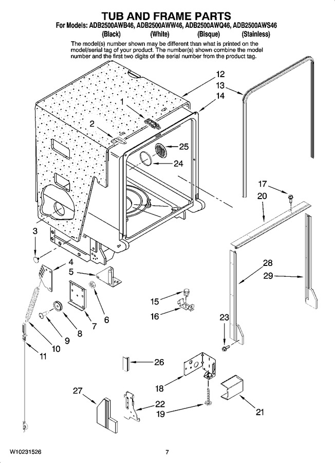 Diagram for ADB2500AWS46