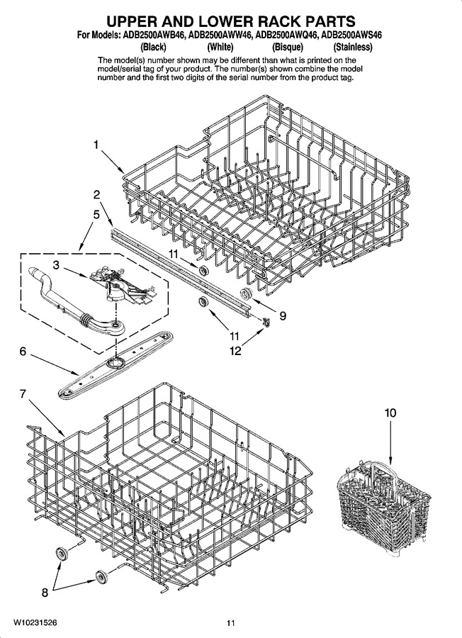 Diagram for ADB2500AWW46