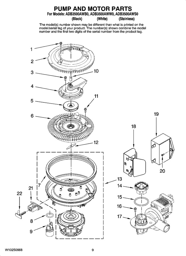 Diagram for ADB3500AWS0