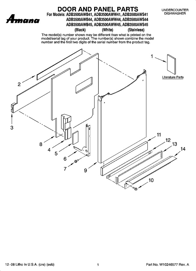 Diagram for ADB3500AWS45