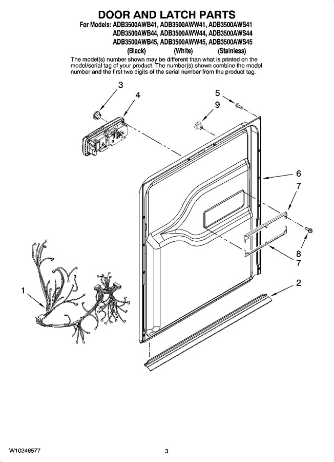 Diagram for ADB3500AWB45