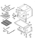 Diagram for 05 - Oven/base (aaq/aat)