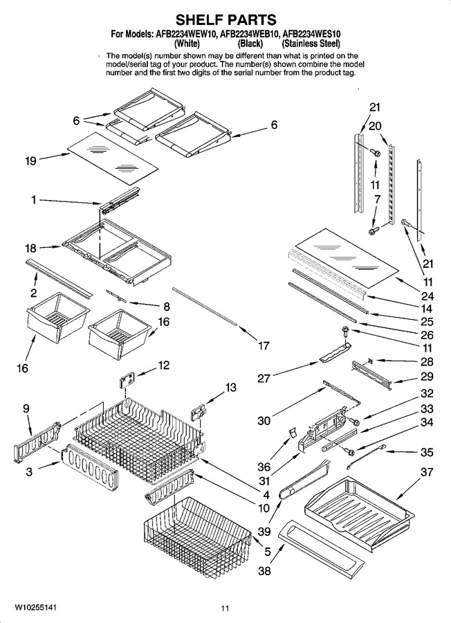 Diagram for AFB2234WES10