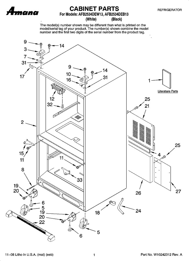 Diagram for AFB2534DEB13