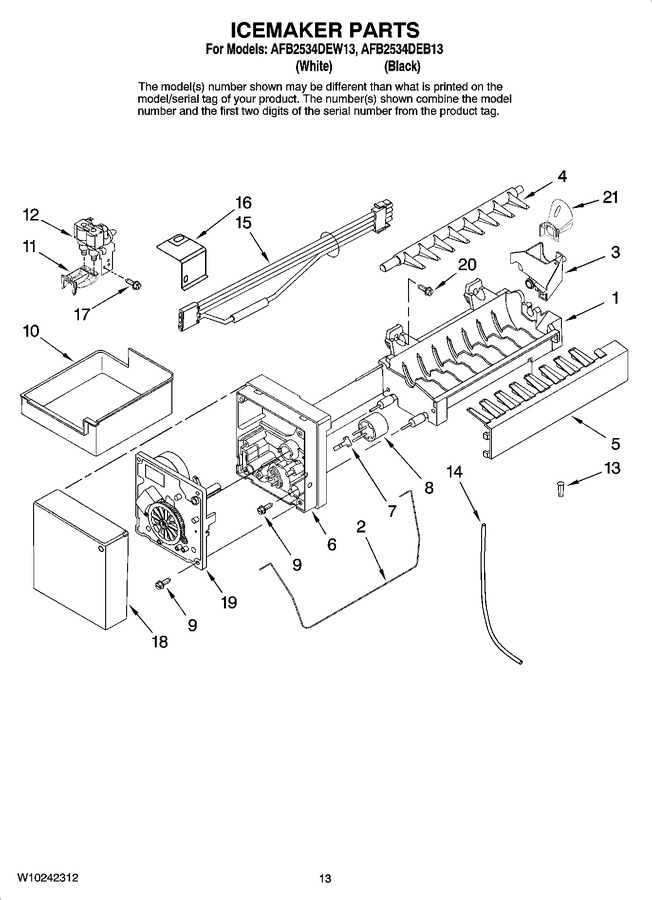 Diagram for AFB2534DEB13