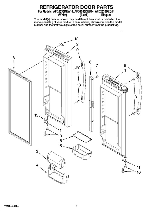 Diagram for AFD2535DEW14