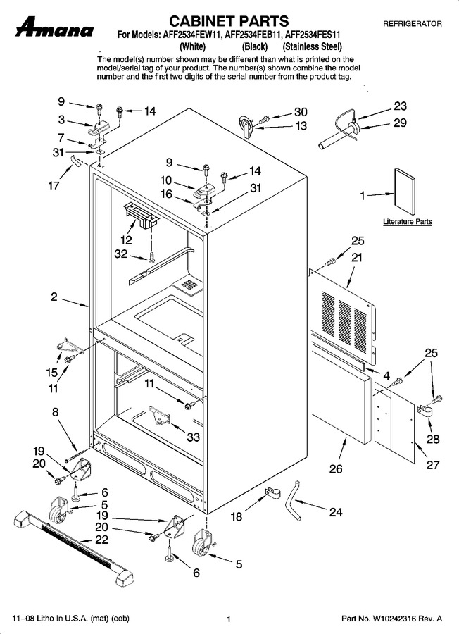 Diagram for AFF2534FEB11