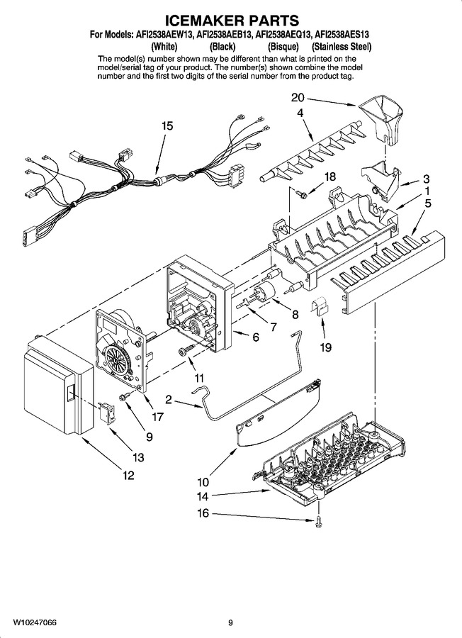 Diagram for AFI2538AEW13