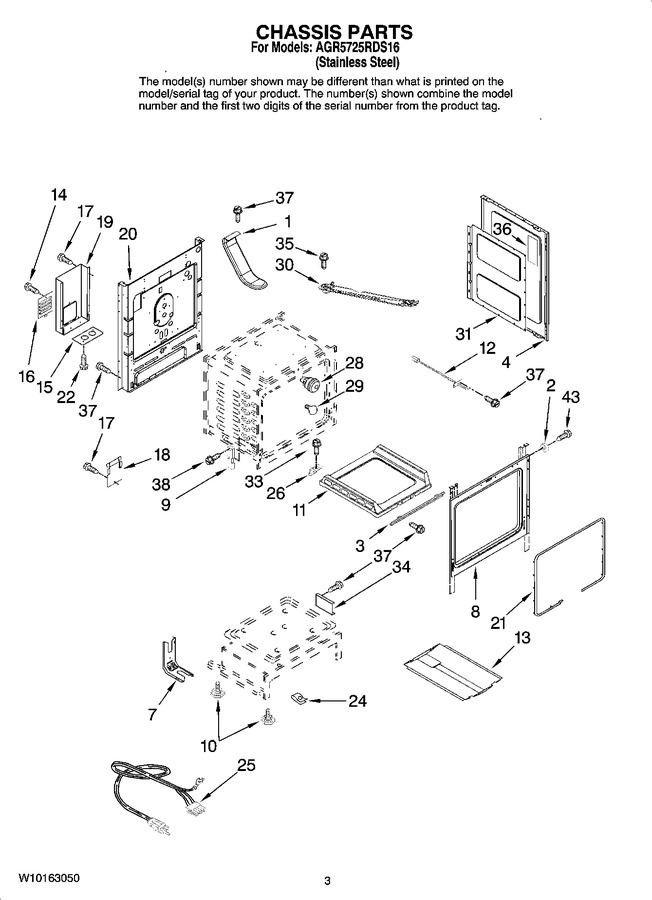 Diagram for AGR5725RDS16