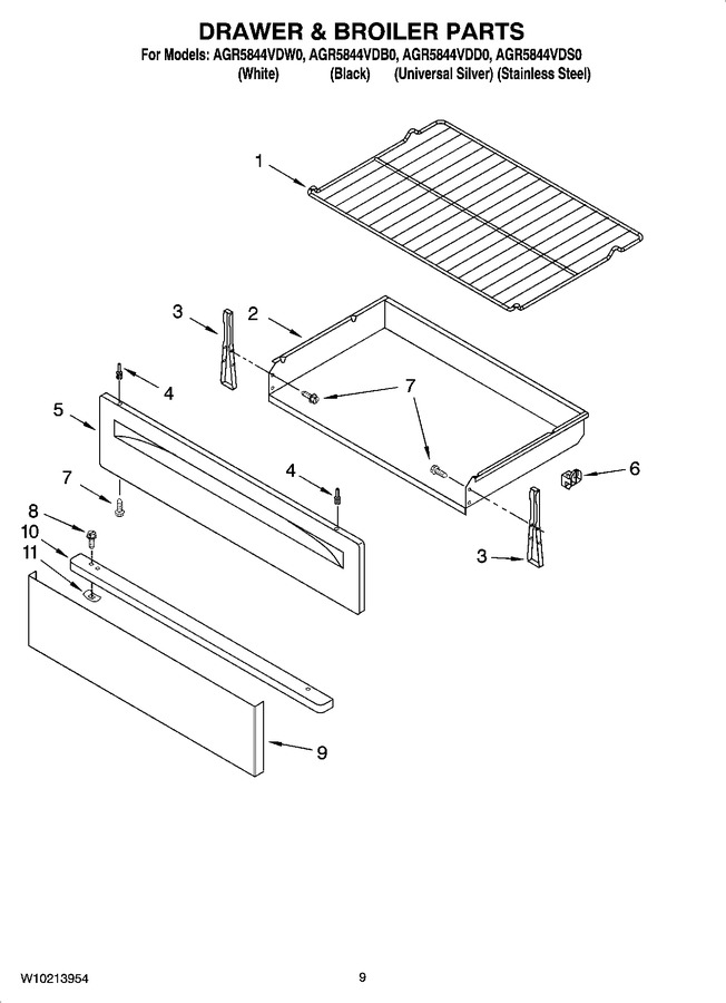 Diagram for AGR5844VDW0