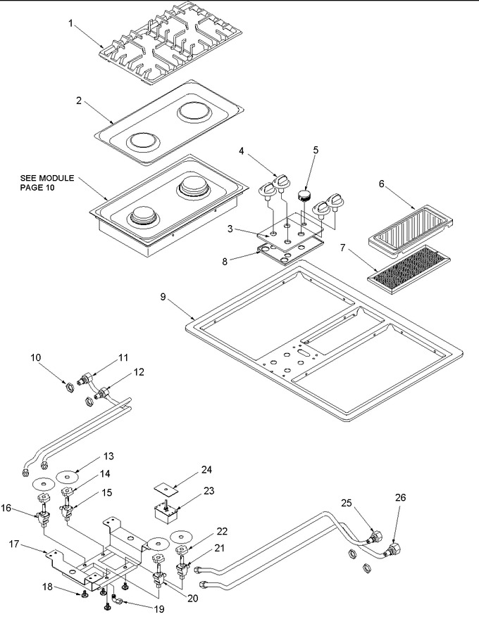Diagram for AKGD3050WW (BOM: P1131633NWW)