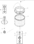 Diagram for 01 - Agitator, Drive Bell, Washtub & Hub