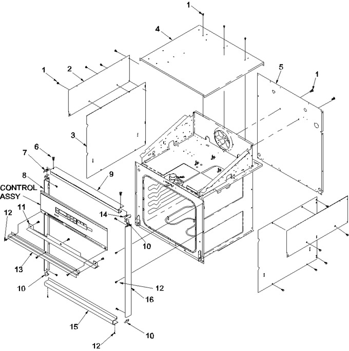Diagram for AOES2730WW (BOM: P1132367NWW)