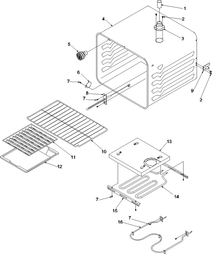 Diagram for AOES2730WW (BOM: P1132367NWW)