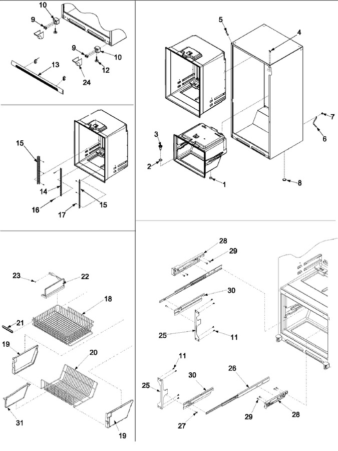 Diagram for KBRA20ELWH0 (BOM: PKBRA20ELW0)