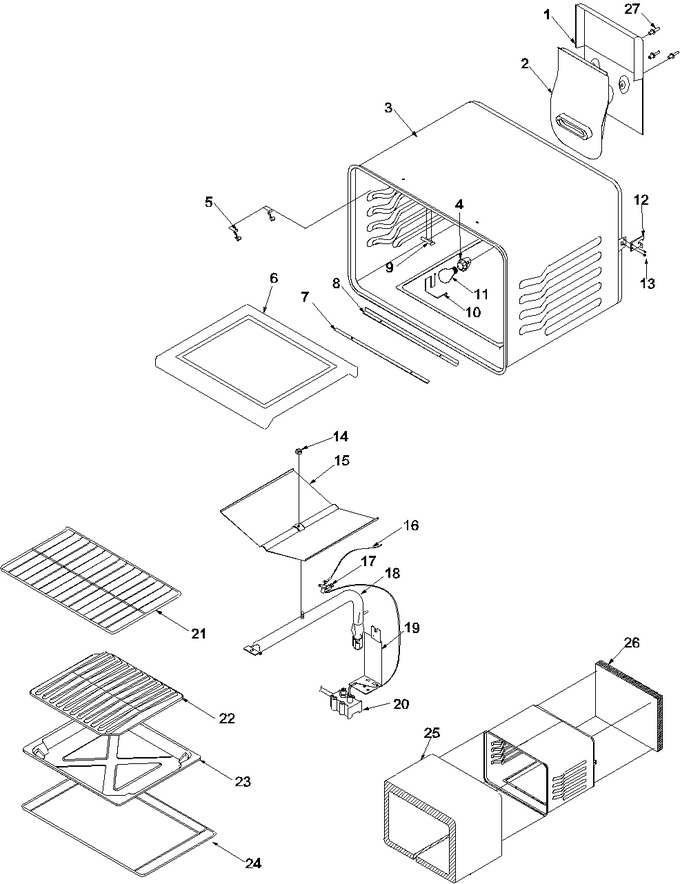 Diagram for ARG3601WW (BOM: P1143357NWW)