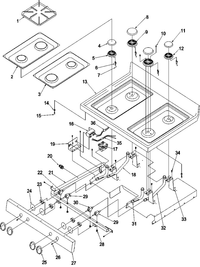 Diagram for ARG7600WW (BOM: P1143364NWW)