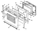 Diagram for 07 - Oven Door Assy