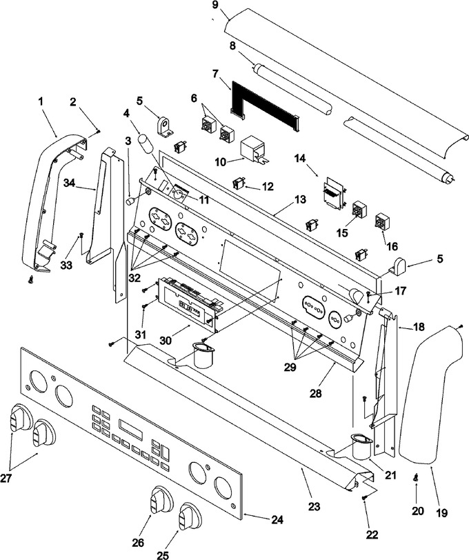 Diagram for ARHC8700WW (BOM: P1143420NWW)