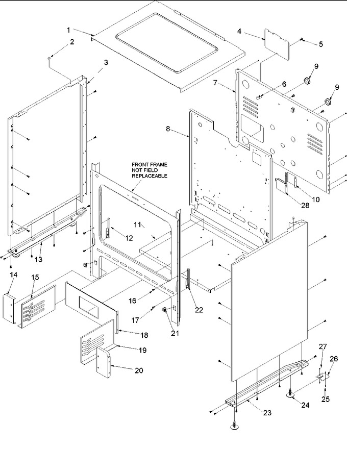 Diagram for ARO3400W (BOM: P1143335N W)
