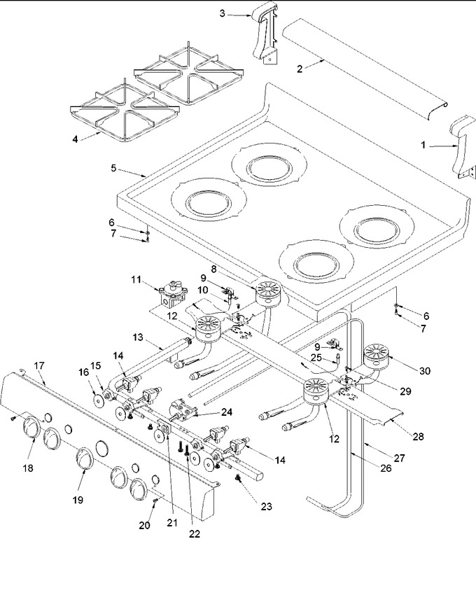 Diagram for ARO3400W (BOM: P1143335N W)