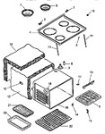 Diagram for 04 - Main Top And Oven Assy