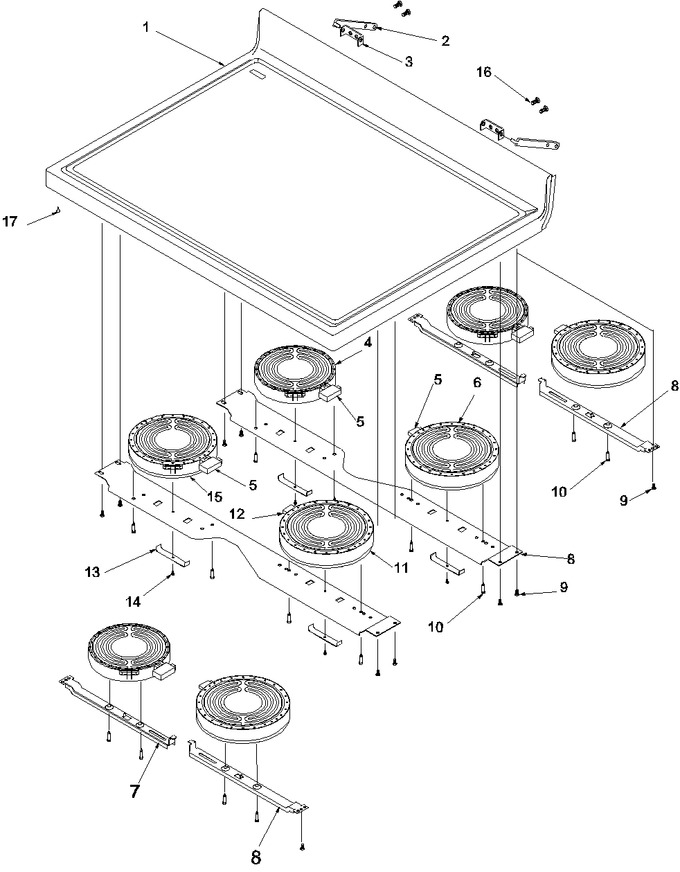 Diagram for ARTC8600WW (BOM: P1143614NWW)