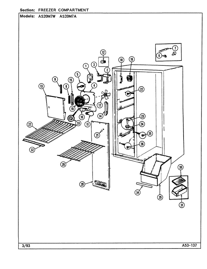 Diagram for AS20M7W (BOM: DN01A)