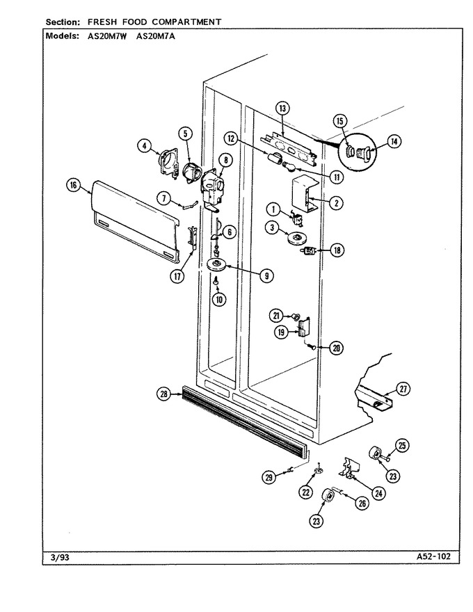 Diagram for AS20M7W (BOM: DN01A)