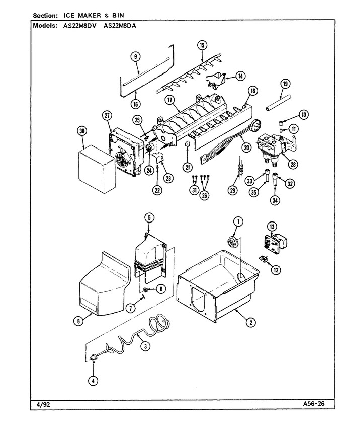Diagram for AS22M8DV (BOM: DN33C)