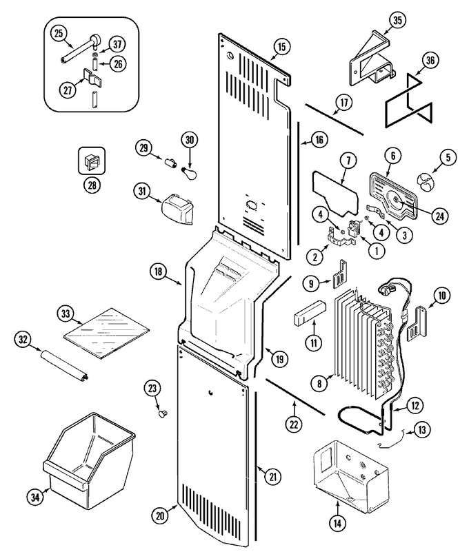 Diagram for CS25B7DW